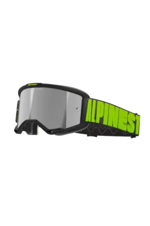 Veilige Betaling Alpinestars Vision 5 Hollow Crossbril Antraciet / Fluor Geel (Lens: Spiegel Zilver)