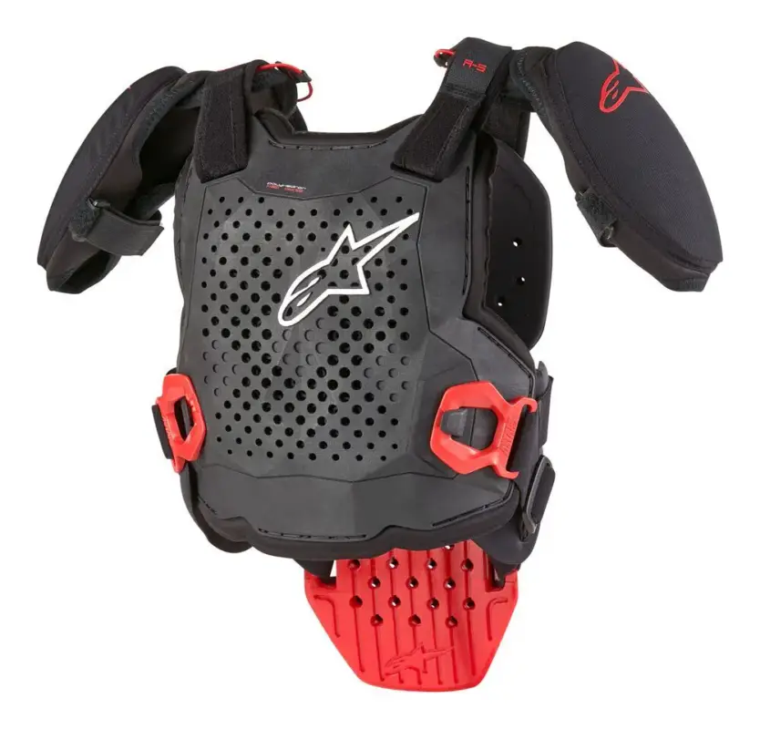 Speciale Aanbieding Alpinestars A-5S V2 Jeugd Bodyprotector Zwart / Wit / Rood
