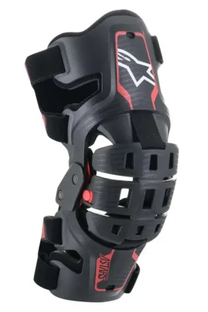 Fabrieksprijs Alpinestars Bionic 5S Jeugd Kniebeschermers Zwart / Rood maat One Size