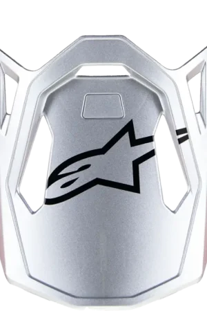 Lage Kosten Alpinestars 2026 Supertech S-M10 Flood Helmklep Mat & Glossy Zilver / Zwart / Fluor Oranje