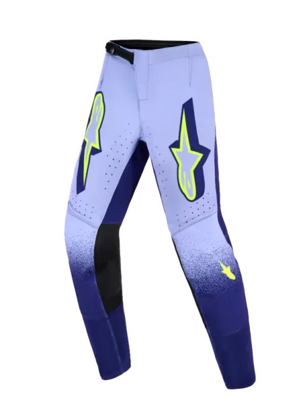 Veilige Betaling Alpinestars 2026 Supertech Scenz Jeugd Crossbroek Paars / Fluor Geel