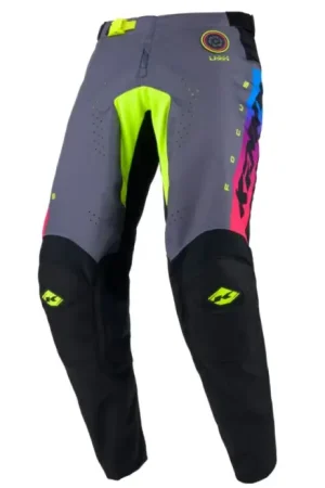 Seizoensaanbieding Kenny 2025 Track Crossbroek Focus Grijs / Fluor Geel