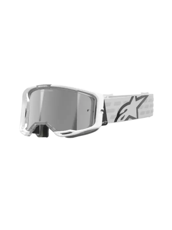 Alpinestars Vision 8 Corp Crossbril Wit (Lens: Spiegel Zilver) Flitsaanbieding