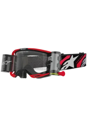 Direct Beschikbaar Alpinestars Vision 8 Luar Roll-off Crossbril Rood / Zwart (Lens: Helder)