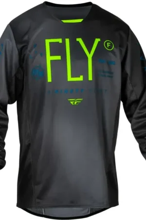 Fly Racing 2024 Kinetic Prodigy jeugd Crossshirt Antraciet / Fluor Groen / True Blauw Koop Online