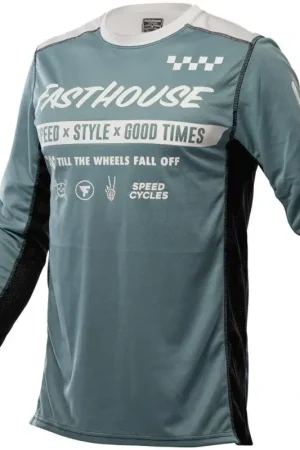 Weekendaanbieding Fasthouse 2022 Grindhouse Akuma Crossshirt Indigo
