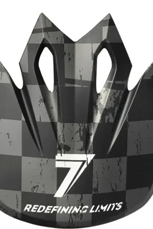 Direct Verzonden Bell MX-9 Helmklep Seven Checkmate Zwart
