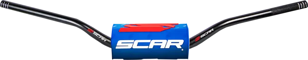 Scar Stuur Ø28,6mm Zonder Verstevigingsstang Zwart / Blauw Nieuw