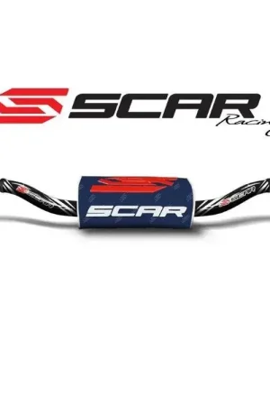 Voordeelprijs Scar O² Stuur Ø28,6mm Zonder Verstevigingsstang Yamaha Zwart Stuur / Donkerblauwe Barpad