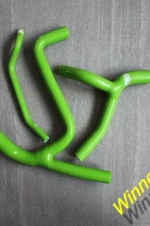 Winner Racing Silicone Radiateurslangen Kawasaki KX450F 2009-2015 Groen Superprijs