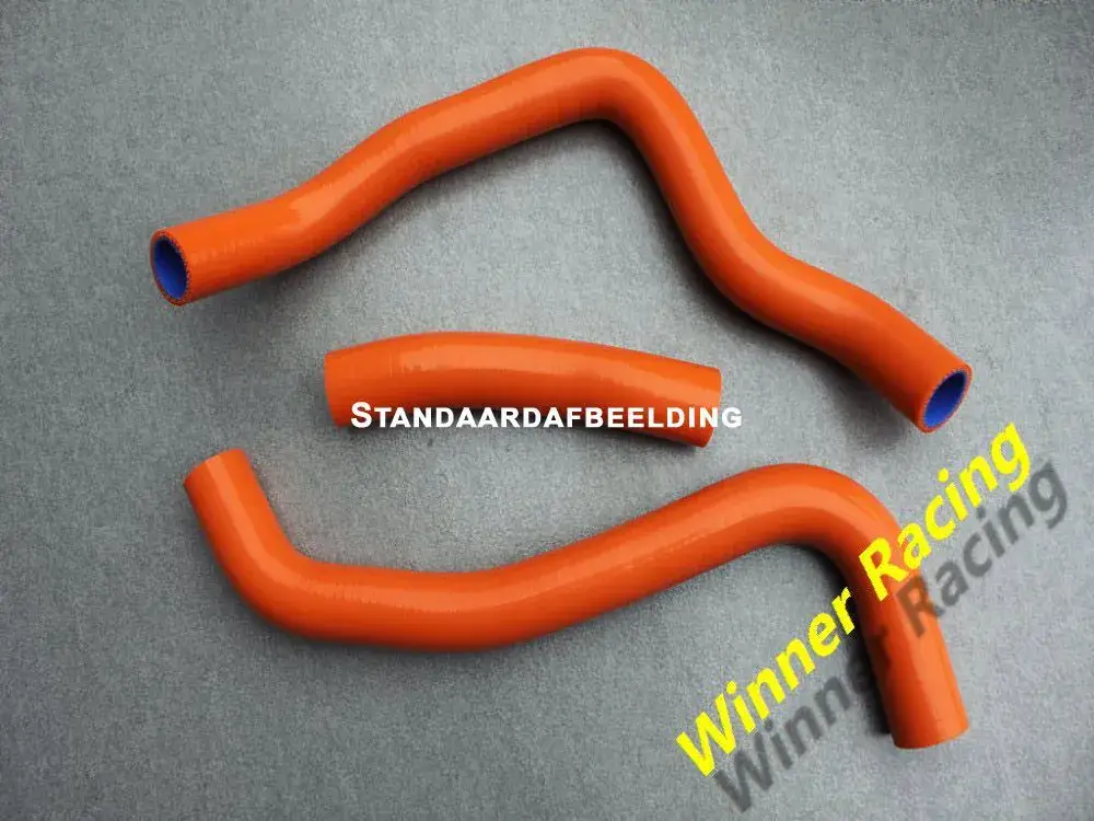 Flitsaanbieding Winner Racing Silicone Radiateurslangen KTM SX50 1998-2007 Oranje