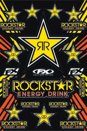 Speciale Aanbieding Factory Effex Rockstar Stickersheet