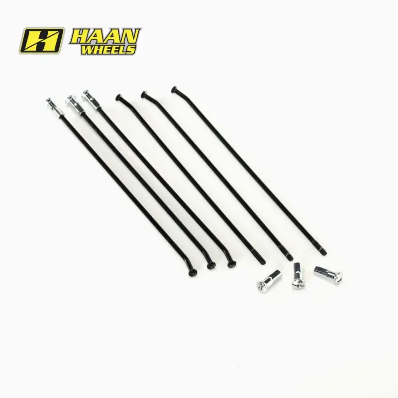 Haan Wheels 18" Spaakset Zwart KTM EXC-F450 EXC250 2014-2018 EXC-F350 SXF350 2011-2018 EXC-F250 2012-2018 EXC500 2012-2016 EXC400 1995-1999 EXC380 1998-2002 EXC360 1996-1997 EXC300 1997-2018 EXC200 1998-2016 EXC125 1997-2016 SXF505 2007-2011 SXF450 200... Nieuw