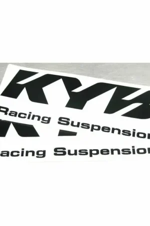 KYB Voorvork Stickers Zwart / Wit Koopje