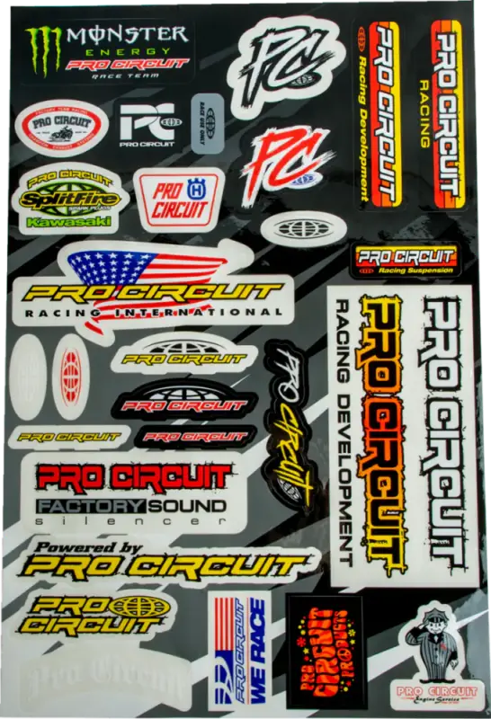 Pro Circuit Deluxe Stickervel Direct Verzonden