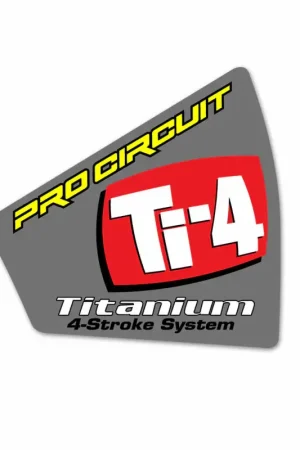 Beperkt Aanbod Pro Circuit Ti-4 Dempersticker Eindkap
