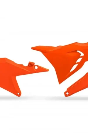 UFO Vented Zijnummerplaten Luchtfilterbakdeksels Fluor Oranje KTM SX125 SX250 SXF250 SXF350 SXF450 2023-2025 SX300 2023-2024 Bestel Nu
