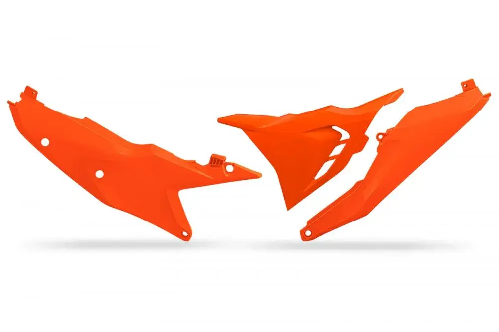 UFO Vented Zijnummerplaten Luchtfilterbakdeksels Fluor Oranje KTM SX125 SX250 SXF250 SXF350 SXF450 2023-2025 SX300 2023-2024 Bestel Nu