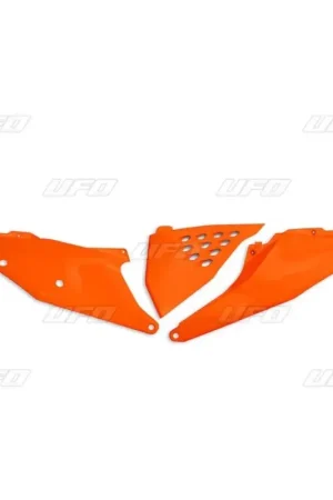 UFO Vented Zijnummerplaten Luchtfilterbakdeksels Oranje KTM EXC-F250 EXC-F350 EXC-F450 EXC200 EXC300 2020-2023 SX125 SX150 SX250 SXF250 SXF350 SXF450 2019-2022 Seizoensaanbieding