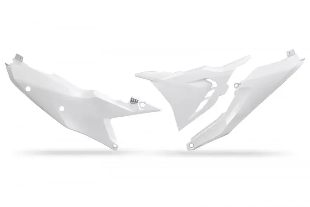 UFO Vented Zijnummerplaten Luchtfilterbakdeksels Wit KTM SX125 SX250 SXF250 SXF350 SXF450 2023-2025 SX300 2023-2024 Shop Nu