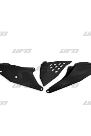 UFO Vented Zijnummerplaten Luchtfilterbakdeksels Zwart KTM EXC-F250 EXC-F350 EXC-F450 EXC200 EXC300 2020-2023 SX125 SX150 SX250 SXF250 SXF350 SXF450 2019-2022 Uitverkoop