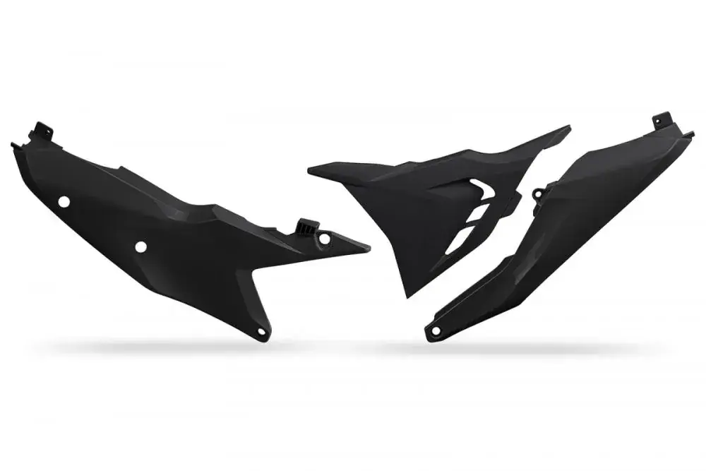 UFO Vented Zijnummerplaten Luchtfilterbakdeksels Zwart KTM SX125 SX250 SXF250 SXF350 SXF450 2023-2025 SX300 2023-2024 Meest Verkocht