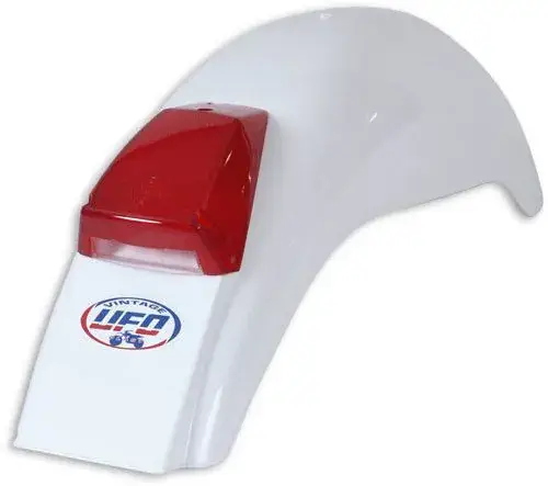 UFO Vintage Achterspatbord Preston (with light)-Wit Superprijs