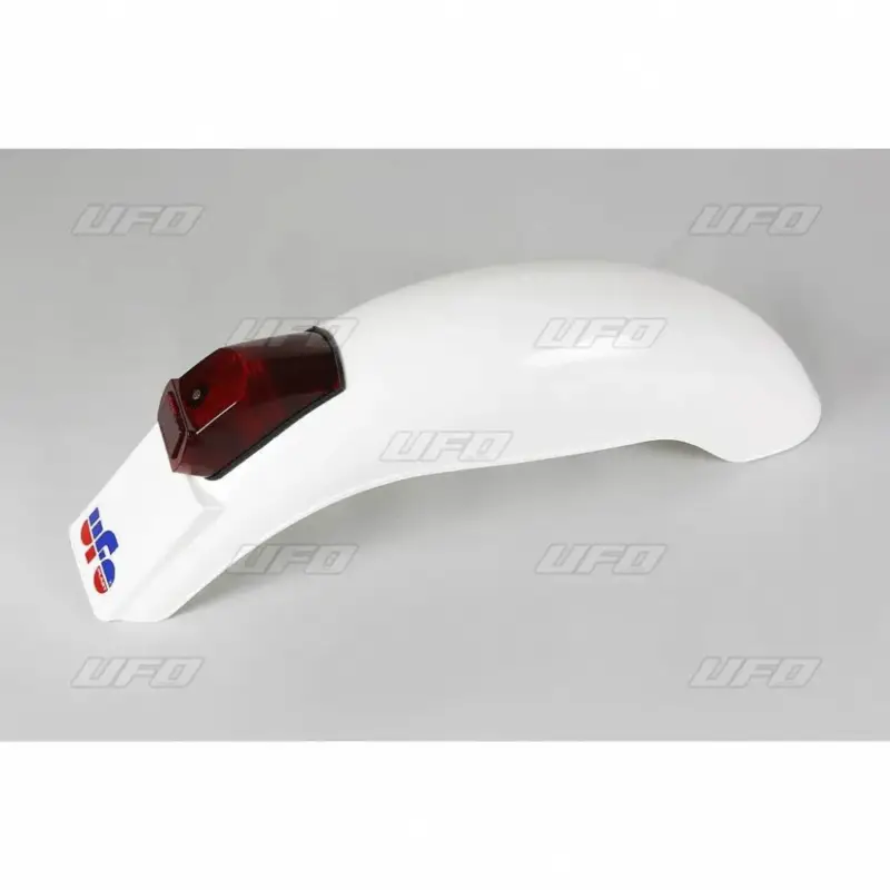 Betaalbaar UFO Vintage Achterspatbord Univ.Enduro met licht 50/80/125cc 75-79-Wit