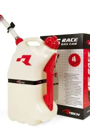 Dagaanbieding R-Tech R15 15 Liter Benzinetank Wit / Rood