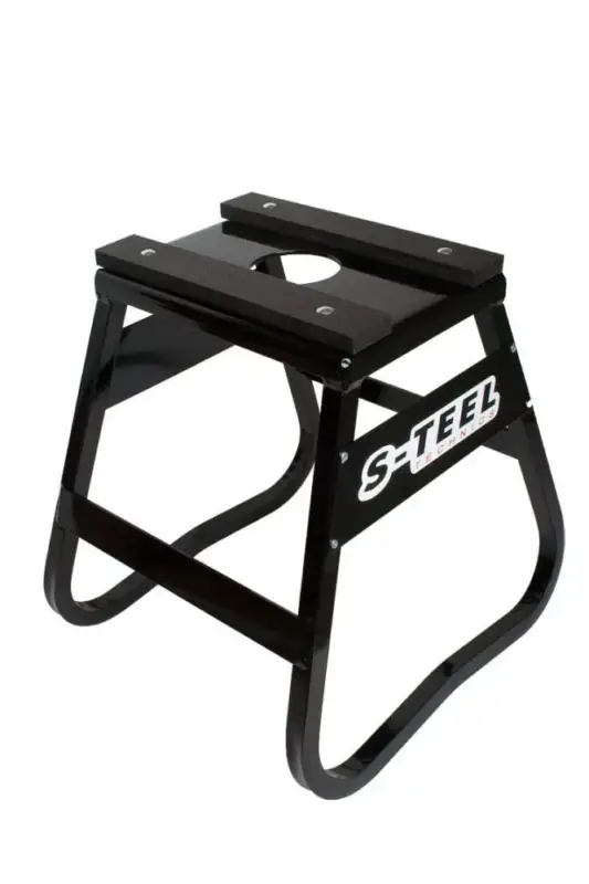 S-Teel MX Racer Motor Stand Zwart Nieuw