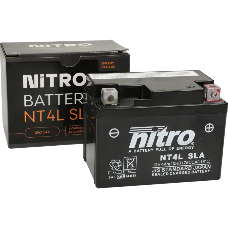 Direct Beschikbaar Accu Nitro YTC4L Gel 12V 4AH onderhoudsvrij