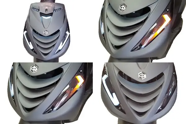 Lage Kosten Knipperlichten LED Power1 Tube Matrix voorkant Piaggio Zip smoke