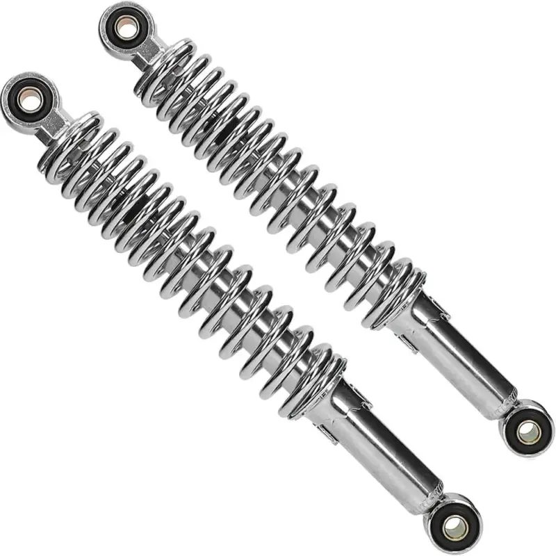 Lage Prijs MKX Schokbrekerset 310mm Gilera Citta, Puch Maxi, Tomos chroom