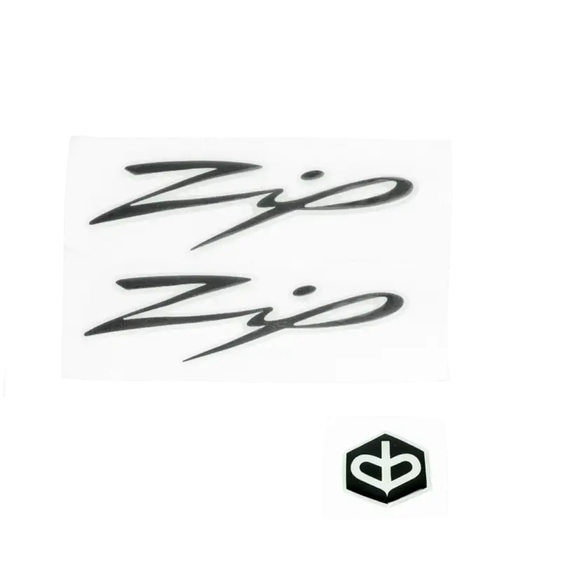 Stickerset / logo Piaggio Zip zwart Laatste Kans