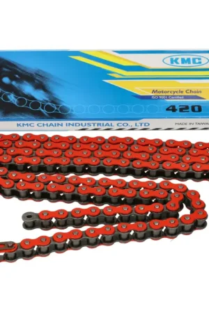 Koop Online Ketting KMC 420 1/4 lengte 136 schakels rood