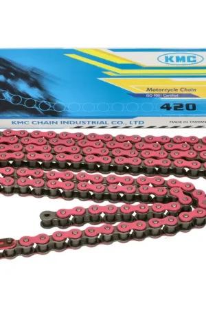 Beperkte Voorraad Ketting KMC 420 1/4 lengte 136 schakels roze