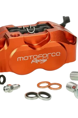 Remklauw Motoforce radiaal 4 zuigers oranje Gratis Retour