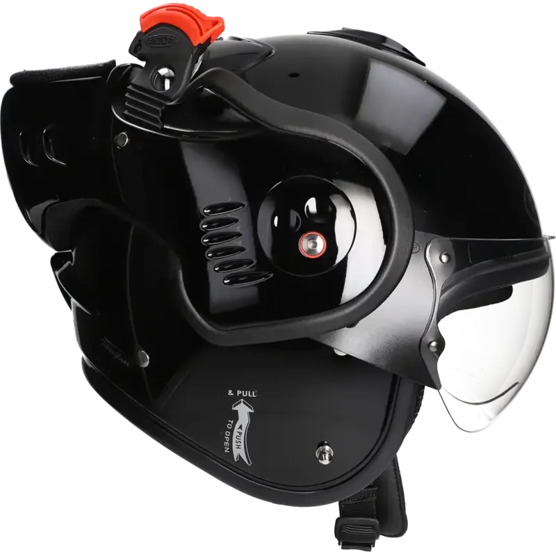 Seizoensaanbieding ROOF Helm Boxer Alpha glans zwart