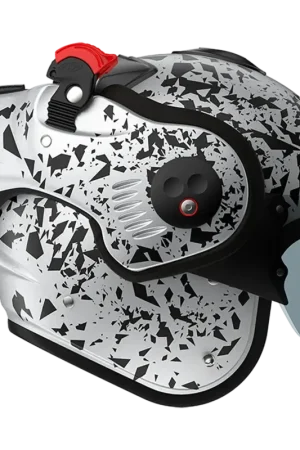 ROOF Helm Boxer Alpha Blackstar mat zilver Merkproduct