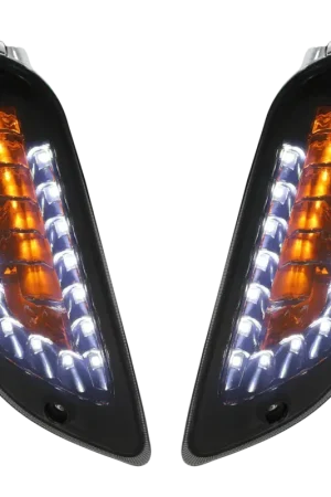 Veilige Betaling Knipperlichten voor Power1 Vespa LX, LXV en SLED SmokeAudi look dagrijverlichting