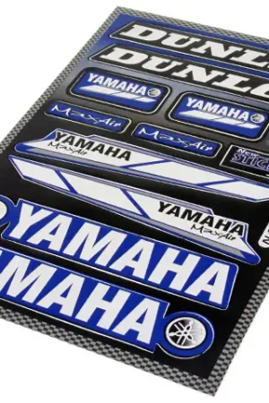Stickerset Yamaha / Dunlop 12-delig 33 x 23 cm Lage Prijs