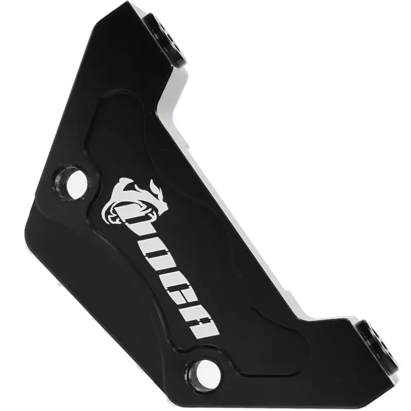 Premium Remklauw adapter Zwart Voca Racing voor 4 Zuigerige remklauw Minarelli Achter