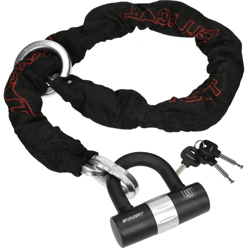 Uitverkoop Kettingslot Citycat U-lock 120cm ART 4 met grote ring