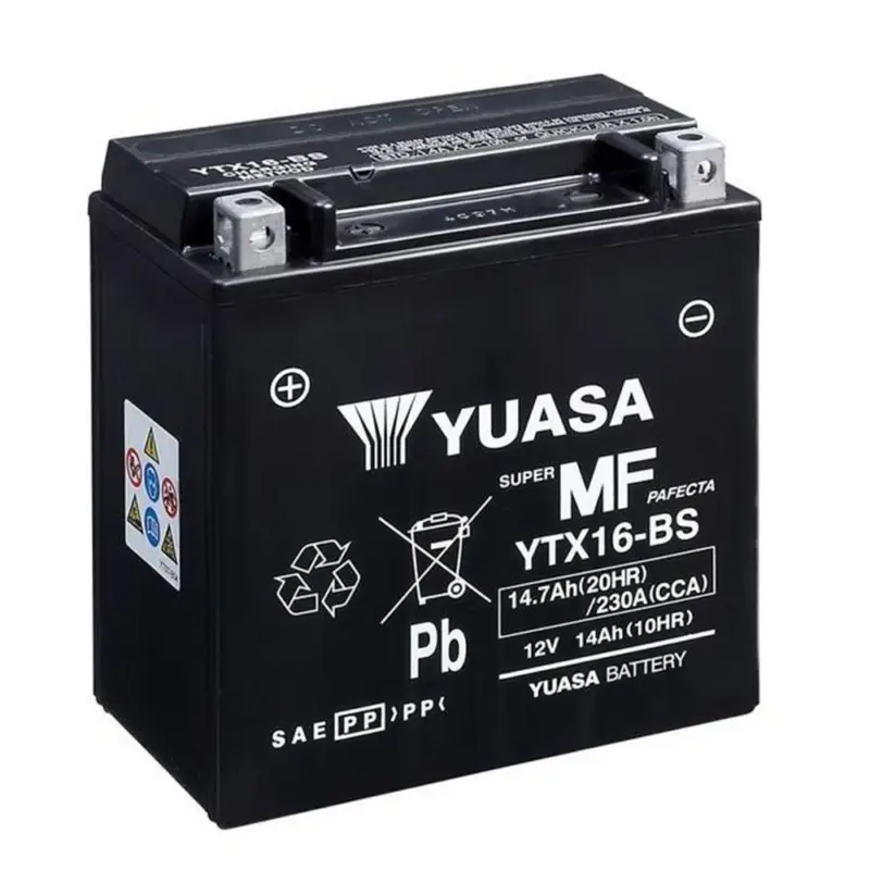 Nieuw Yuasa YTX16 (WC) OnderhoudsvrijeMotoraccu