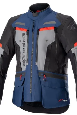 Populair Alpinestars Bogotá Pro Drystar Jas Donker Blauw Zwart Fel Rood