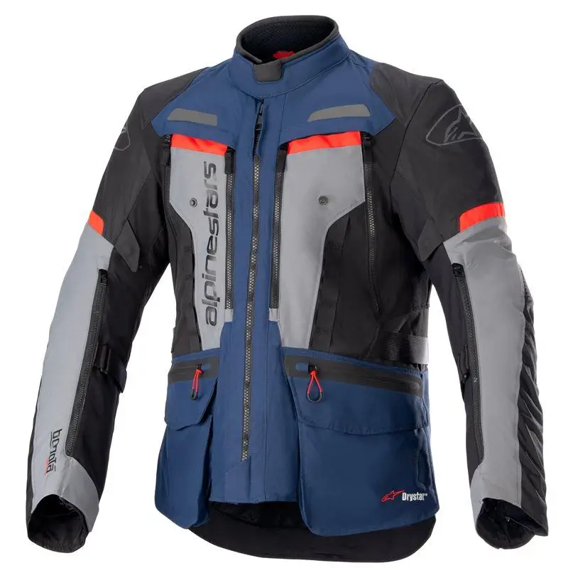 Populair Alpinestars Bogotá Pro Drystar Jas Donker Blauw Zwart Fel Rood
