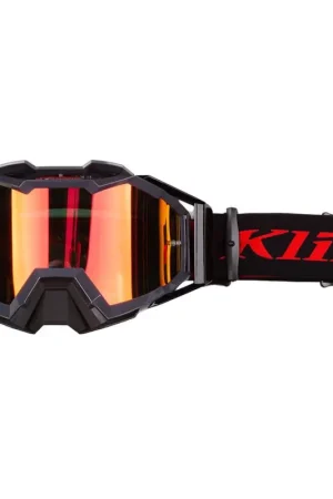 KLIM Viper Pro Off-Road Goggle Slash Redrock Smoke Rood Gespiegelde Lens Hoge Kwaliteit