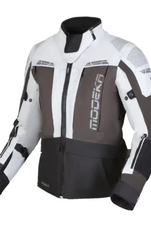 Modeka Hydron Lady Jas Lichtgrijs Donkergrijs Zwart Koop Vandaag