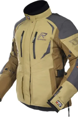 Lage Kosten Rukka VentuRina Khaki Bruin Waterdichte Dames Textiele Motorjas