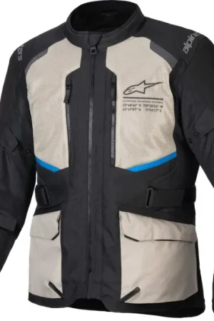 Voordeelprijs Alpinestars Andes Air Drystar Zwart Laurel Grijs Bright Blauw Motorjas